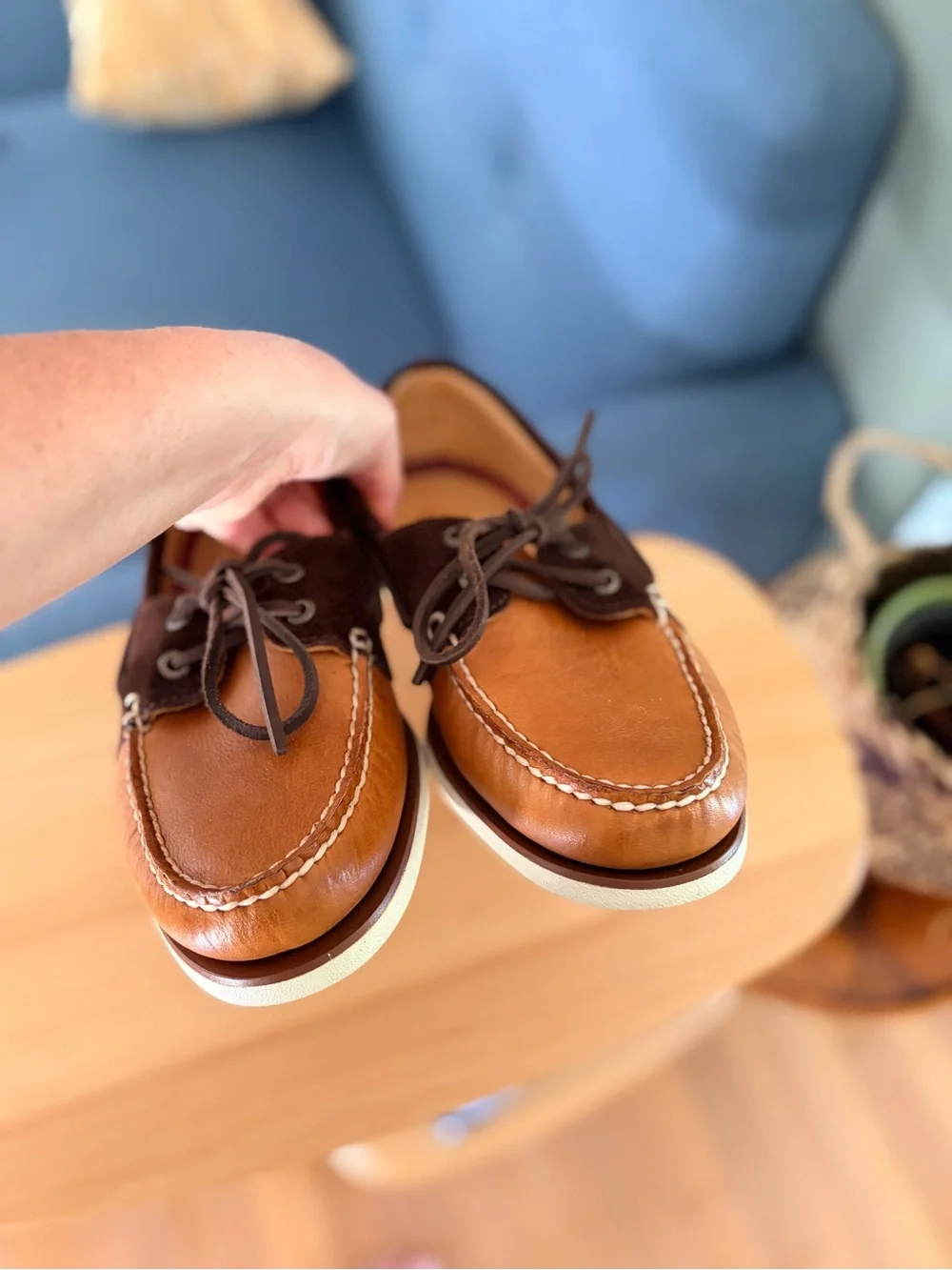 Sperry Gold Cup Authentic Original 2-Eye Boat Shoe sz 8 Brown Leather Boat Shoes